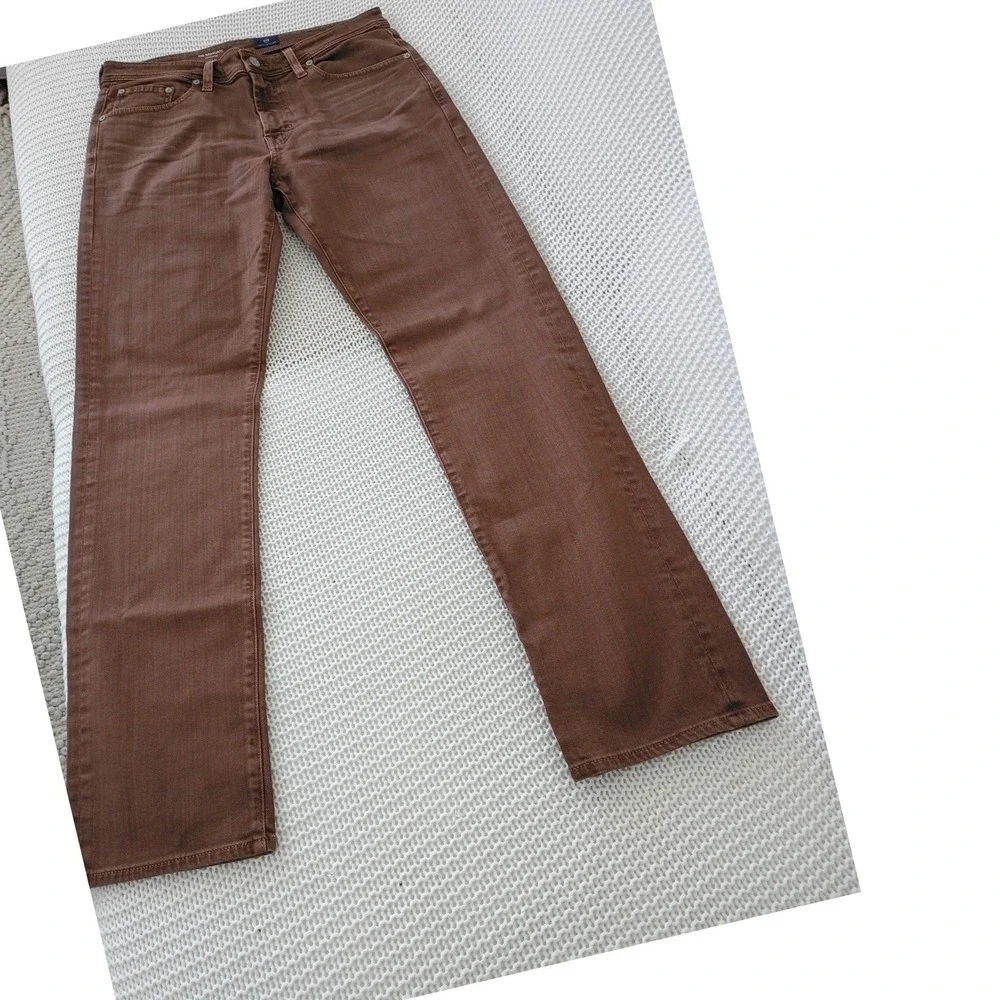 AG‎ Graduate Tailored Leg NWOT Brown Jeans Mens 32x33 Vault Premium Denim $198